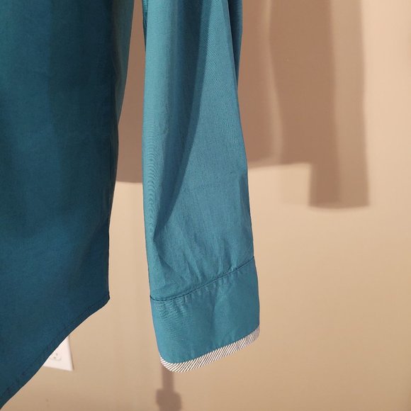 DOUBLJU MEN LONG SLEEVE SLIM FIT CASUAL DRESS SHIRT 3XL - Picture 4 of 9